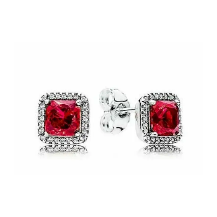 Aretes Pegados Cuadrados — imagen 2