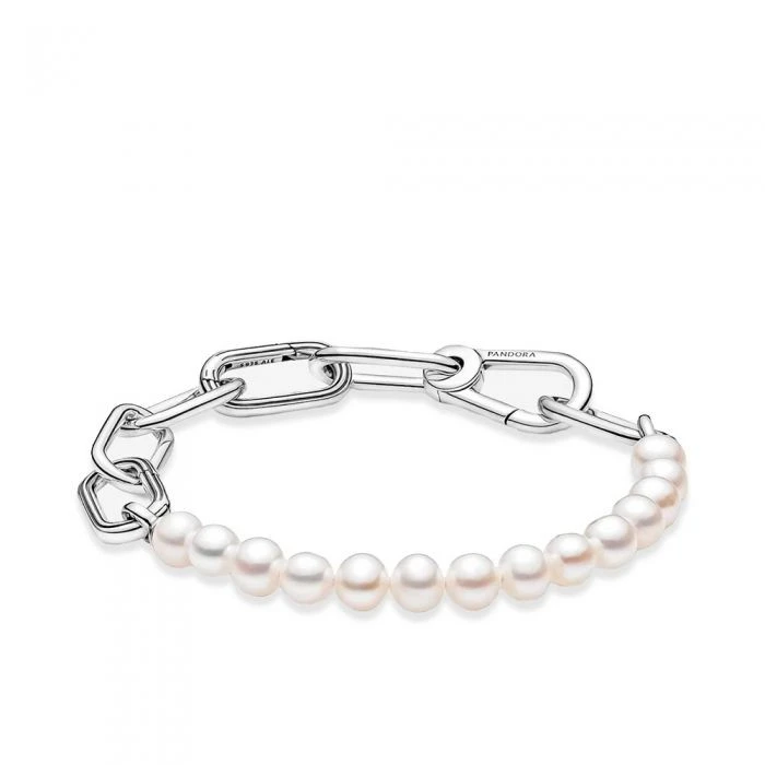 Pulsera Eslabonada con Perlas's foto | Caro Silver |  BizneCubano