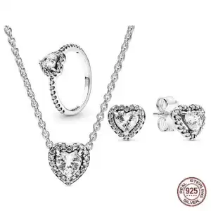 Conjuntos Aretes+Anillo+Cadena miniatura 6